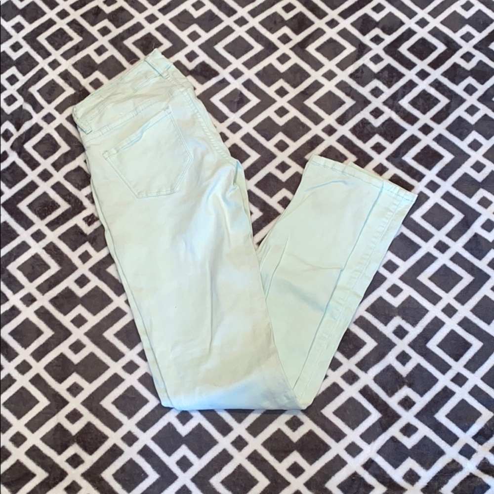 Mint green jeggings